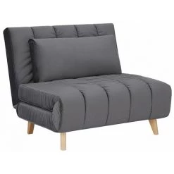 HUCOCO BILLYS - Fauteuil Style Moderne Salon - 103x94x82 - Fonction Couchage - Gris
