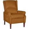 Fauteuil Inclinable Velours Marron VidaXL