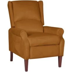 Fauteuil Inclinable Velours Marron VidaXL