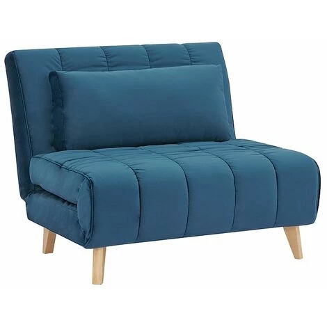 HUCOCO BILLYS - Fauteuil Style Moderne Salon - 103x94x82 - Fonction Couchage - Bleu 3 HUCOCO BILLYS - Fauteuil Style Moderne Salon - 103x94x82 - Fonction Couchage - Bleu