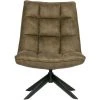 WHITELABEL Fauteuil Pivotante En Cuir PU - Chaise Vert - 97x70x85 Cm - Jouke - Vert -Pas Cher Fauteuil Magasin 48539841 1