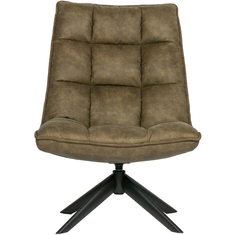 WHITELABEL Fauteuil Pivotante En Cuir PU - Chaise Vert - 97x70x85 Cm - Jouke - Vert 3 WHITELABEL Fauteuil Pivotante En Cuir PU - Chaise Vert - 97x70x85 Cm - Jouke - Vert