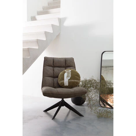 WHITELABEL Fauteuil Pivotante En Cuir PU - Chaise Vert - 97x70x85 Cm - Jouke - Vert 5 WHITELABEL Fauteuil Pivotante En Cuir PU - Chaise Vert - 97x70x85 Cm - Jouke - Vert – Image 3