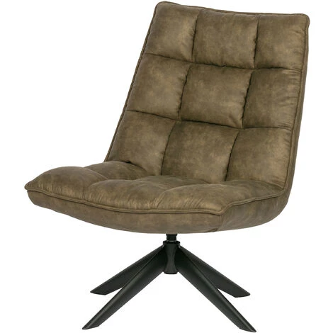 WHITELABEL Fauteuil Pivotante En Cuir PU - Chaise Vert - 97x70x85 Cm - Jouke - Vert 6 WHITELABEL Fauteuil Pivotante En Cuir PU - Chaise Vert - 97x70x85 Cm - Jouke - Vert – Image 4