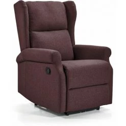 ALTOBUY NIJNI - Fauteuil Relax Manuel Tissu Bordeaux - Rouge