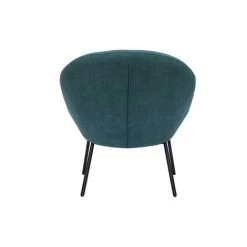 MILIBOO Fauteuil Tissu Effet Velours Bleu Pétrole Et Métal KOK - Bleu Pétrole Velours 9 MILIBOO Fauteuil Tissu Effet Velours Bleu Pétrole Et Métal KOK - Bleu Pétrole Velours -Pas Cher Fauteuil Magasin 48865711 4