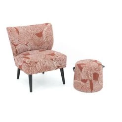 HELLIN Fauteuil Crapaud En Tissu - ZAMBIE - Marron -Pas Cher Fauteuil Magasin 49302711 3