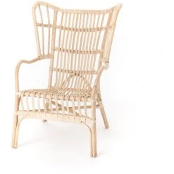 Amadeus - Fauteuil Oreille En Rotin 72x82x97 - Beige