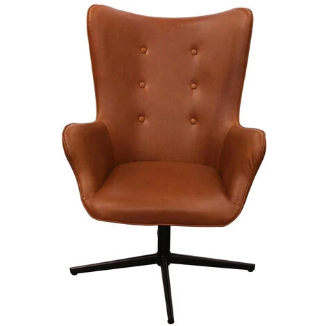 THE HOME DECO FACTORY Lot De 2 Fauteuils Helsinki Marrons Home Deco Factory 7 THE HOME DECO FACTORY Lot De 2 Fauteuils Helsinki Marrons Home Deco Factory â Image 5