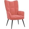 Chaise De Relaxation Velours Rose VidaXL 2 Chaise De Relaxation Velours Rose VidaXL -Pas Cher Fauteuil Magasin 49610238 1