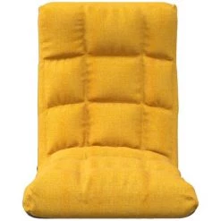 VidaXL Chaise Pliable De Sol Jaune Moutarde Tissu - Jaune -Pas Cher Fauteuil Magasin 49610709 3