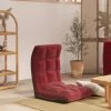 VidaXL Chaise Pliable De Sol Rouge Bordeaux Tissu - Rouge -Pas Cher Fauteuil Magasin 49610710 1