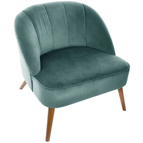 Fauteuil En Pin Et PU Coloris Vert - Dim : L.78 X L.72 X H.71 Cm -PEGANE 3 Fauteuil En Pin Et PU Coloris Vert - Dim : L.78 X L.72 X H.71 Cm -PEGANE