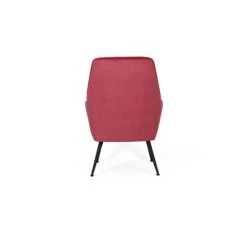 HERDASA Fauteuil En Velours Côtelé Rouge Et Pieds En Métal Noir, Modèle Hiver 9 HERDASA Fauteuil En Velours Côtelé Rouge Et Pieds En Métal Noir, Modèle Hiver -Pas Cher Fauteuil Magasin 49934365 3