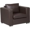 BELIANI Fauteuil En Cuir Brun - - Marron
