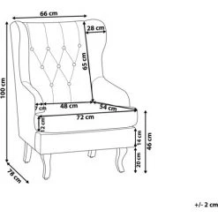 BELIANI Fauteuil En Tissu Tapissé Gris - Gris 8 BELIANI Fauteuil En Tissu Tapissé Gris - Gris -Pas Cher Fauteuil Magasin 4994876 3