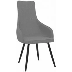 Hommoo Chaise De Canape Avec Repose-pied Gris Clair Tissu -Pas Cher Fauteuil Magasin 49986280 5