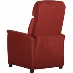 Fauteuil De Massage Inclinable Similicuir Rouge Bordeaux VidaXL -Pas Cher Fauteuil Magasin 50197675 4