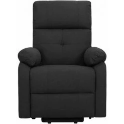 Fauteuil Inclinable Tissu Noir VidaXL 9 Fauteuil Inclinable Tissu Noir VidaXL -Pas Cher Fauteuil Magasin 50250484 3