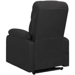 Fauteuil Inclinable Tissu Noir VidaXL 10 Fauteuil Inclinable Tissu Noir VidaXL -Pas Cher Fauteuil Magasin 50250484 4