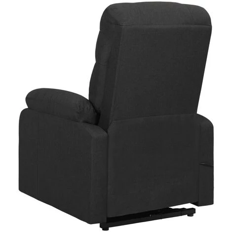 Fauteuil Inclinable Tissu Noir VidaXL 6 Fauteuil Inclinable Tissu Noir VidaXL – Image 4