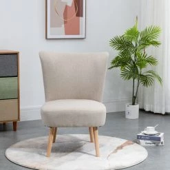 NORDLYS Fauteuil De Salon Crapaud Scandinave Avec Pieds Bois Et Tissu Hetre - Beige 10 NORDLYS Fauteuil De Salon Crapaud Scandinave Avec Pieds Bois Et Tissu Hetre - Beige -Pas Cher Fauteuil Magasin 50251982 4