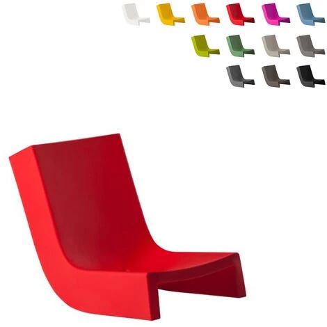 Fauteuil À Bascule Design Moderne Salon Jardin Terrasse Twist Slide | Couleur: Rouge 3 Fauteuil À Bascule Design Moderne Salon Jardin Terrasse Twist Slide | Couleur: Rouge