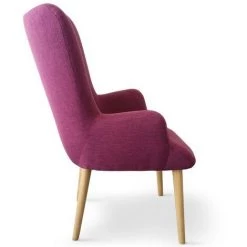 Paris Prix - Fauteuil Scandinave En Tissu "northwest" 104cm Violet 7 Paris Prix - Fauteuil Scandinave En Tissu "northwest" 104cm Violet -Pas Cher Fauteuil Magasin 50604434 2