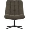 WHITELABEL Fauteuil Pivotante En Tissu - Fauteuil De Salon Vert - 101x70x85 Cm - Job - Vert -Pas Cher Fauteuil Magasin 50604798 1