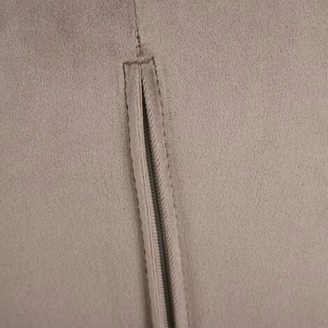 LOLAHOME Fauteuil Chester Velours Et Bois Taupe 67x67x81 Cm 7 LOLAHOME Fauteuil Chester Velours Et Bois Taupe 67x67x81 Cm – Image 5