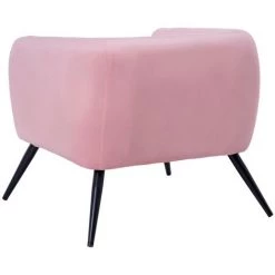 LOLAHOME Fauteuil Tapissé De Velours Rose Avec Des Fleurs 75x71x71 Cm 9 LOLAHOME Fauteuil Tapissé De Velours Rose Avec Des Fleurs 75x71x71 Cm -Pas Cher Fauteuil Magasin 50736549 3