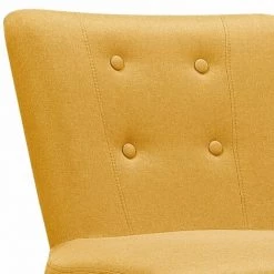 MOLOO ULRIK - Fauteuil Scandinave Tissu Curry Pieds Bois - Jaune -Pas Cher Fauteuil Magasin 50754412 4