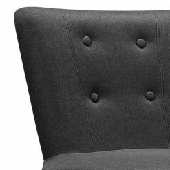 MOLOO ULRIK - Fauteuil Scandinave Tissu Noir Pieds Bois - Noir 10 MOLOO ULRIK - Fauteuil Scandinave Tissu Noir Pieds Bois - Noir -Pas Cher Fauteuil Magasin 50754454 4