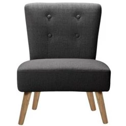 MOLOO ULRIK - Fauteuil Scandinave Tissu Noir Pieds Bois - Noir 11 MOLOO ULRIK - Fauteuil Scandinave Tissu Noir Pieds Bois - Noir -Pas Cher Fauteuil Magasin 50754454 5