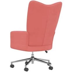 Chaise De Relaxation Velours Rose VidaXL 11 Chaise De Relaxation Velours Rose VidaXL -Pas Cher Fauteuil Magasin 50890018 5