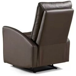 LES TENDANCES Fauteuil De Relaxation Manuel En Cuir Chocolat Balko -Pas Cher Fauteuil Magasin 50934988 2