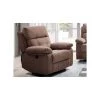 LES TENDANCES Fauteuil Relax Manuel Microfibre Marron Doka -Pas Cher Fauteuil Magasin 50937112 1