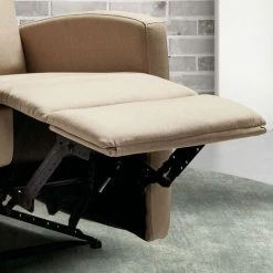 LES TENDANCES Fauteuil De Relaxation électrique Toile Gris Kali -Pas Cher Fauteuil Magasin 50938005 5