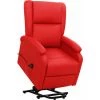 Fauteuil Inclinable Similicuir Rouge VidaXL -Pas Cher Fauteuil Magasin 50950153 1