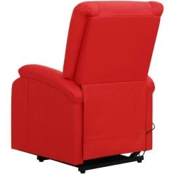 Fauteuil Inclinable Similicuir Rouge VidaXL -Pas Cher Fauteuil Magasin 50950153 5
