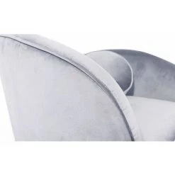 Paris Prix - Fauteuil Design En Velours "brados" 96cm Argent 11 Paris Prix - Fauteuil Design En Velours "brados" 96cm Argent -Pas Cher Fauteuil Magasin 51033993 5