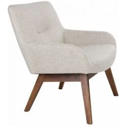 ALTOBUY HARROW - Fauteuil Noyer Massif Naturel Et Tissu Sable - Beige 10 ALTOBUY HARROW - Fauteuil Noyer Massif Naturel Et Tissu Sable - Beige -Pas Cher Fauteuil Magasin 51210075 4
