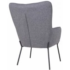 ALTOBUY FINTRY - Fauteuil Tissu Gris Et Piétement Acier Noir - Gris 11 ALTOBUY FINTRY - Fauteuil Tissu Gris Et Piétement Acier Noir - Gris -Pas Cher Fauteuil Magasin 51210077 5