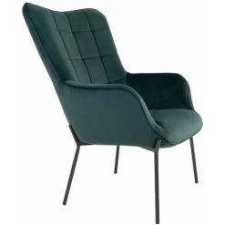 ALTOBUY FINTRY - Fauteuil Velours Vert Et Piétement Acier Noir - Vert 10 ALTOBUY FINTRY - Fauteuil Velours Vert Et Piétement Acier Noir - Vert -Pas Cher Fauteuil Magasin 51210344 4