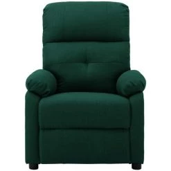 TRUE DEAL Fauteuil Inclinable Vert Foncé Tissu 8 TRUE DEAL Fauteuil Inclinable Vert Foncé Tissu -Pas Cher Fauteuil Magasin 51220167 2