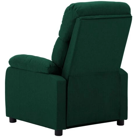 TRUE DEAL Fauteuil Inclinable Vert Foncé Tissu 6 TRUE DEAL Fauteuil Inclinable Vert Foncé Tissu – Image 4