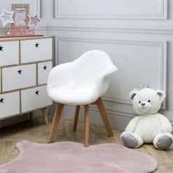 Fauteuil Enfant Fourrure Blanc Home Deco Kids 8 Fauteuil Enfant Fourrure Blanc Home Deco Kids -Pas Cher Fauteuil Magasin 51220218 2
