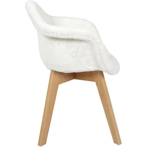 Fauteuil Enfant Fourrure Blanc Home Deco Kids 6 Fauteuil Enfant Fourrure Blanc Home Deco Kids – Image 4