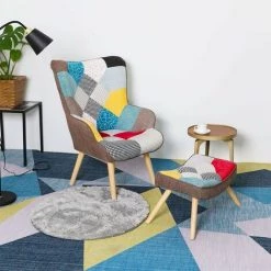 COMPRALO Patch Scandinave Poltr | Patchwork Rosso - Patchwork Rosso