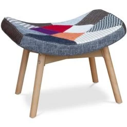 COMPRALO Patch Scandinave Poltr | Patchwork Rosso - Patchwork Rosso -Pas Cher Fauteuil Magasin 51239635 3